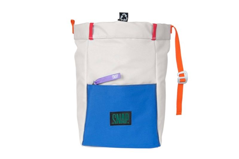 Snap Big Chalk Bag Fleece chalk & deep water