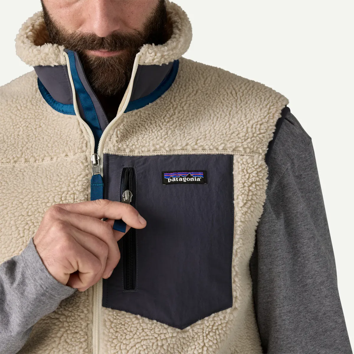 Patagonia M Classic Retro-X Vest seabird grey
