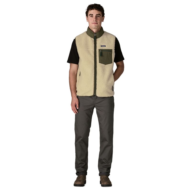 Patagonia Classic Retro-X Vest M's dark natural w/basin green