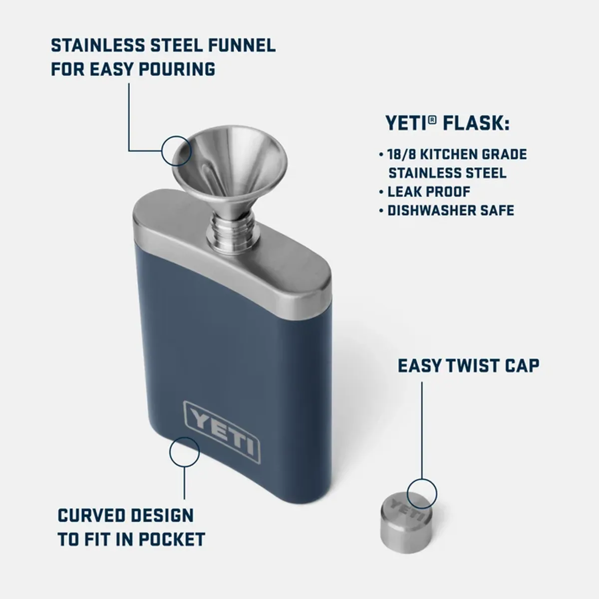 Yeti Rambler Flask black