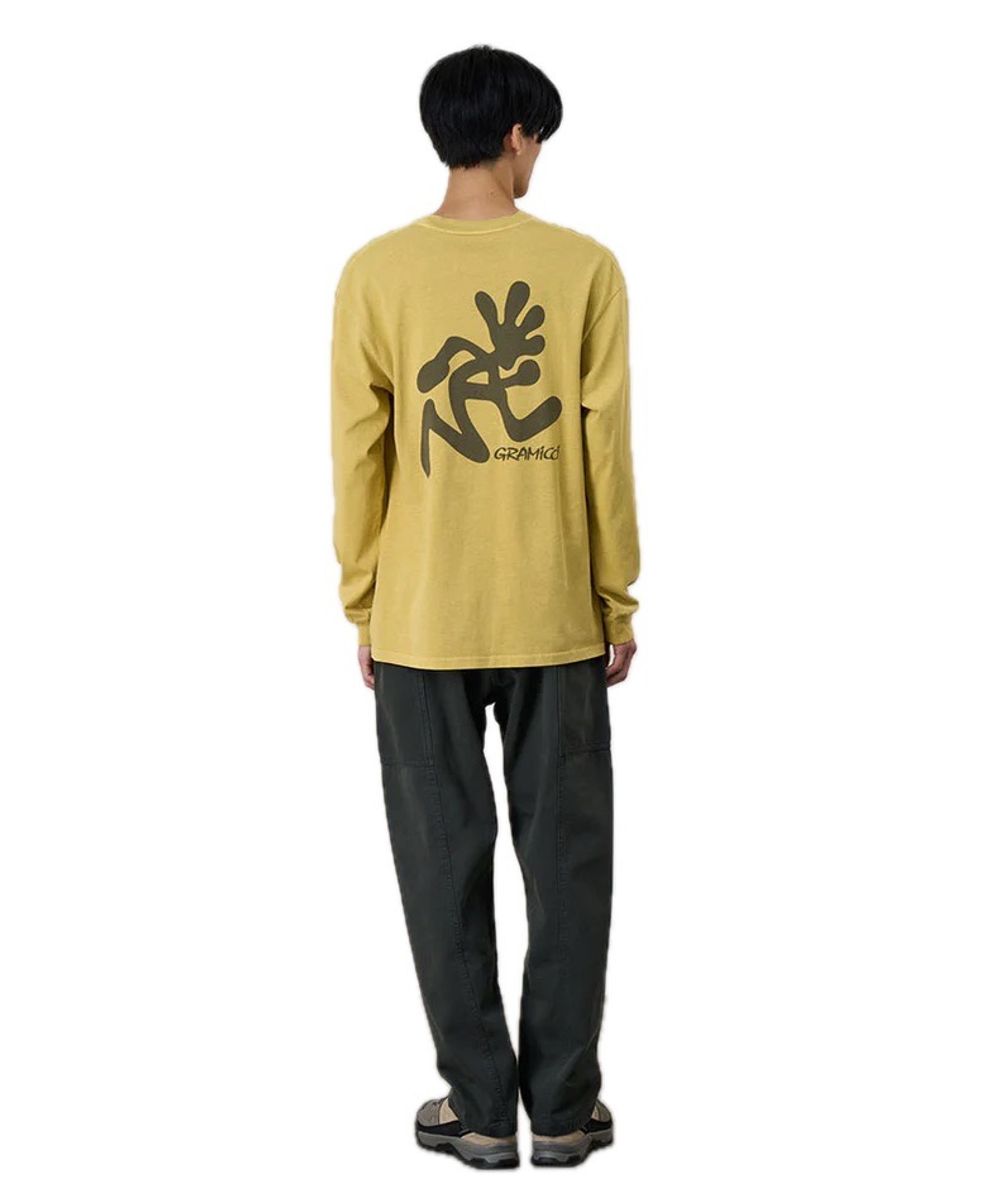 Gramicci Running Man L/S Tee Pigment Dyed sulphur pigment