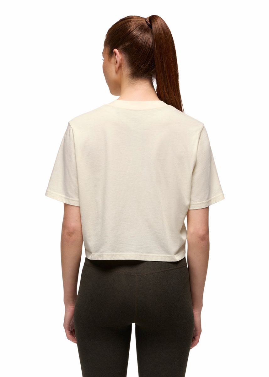 PrAna W's Heritage Graphic Crop Tee canvas