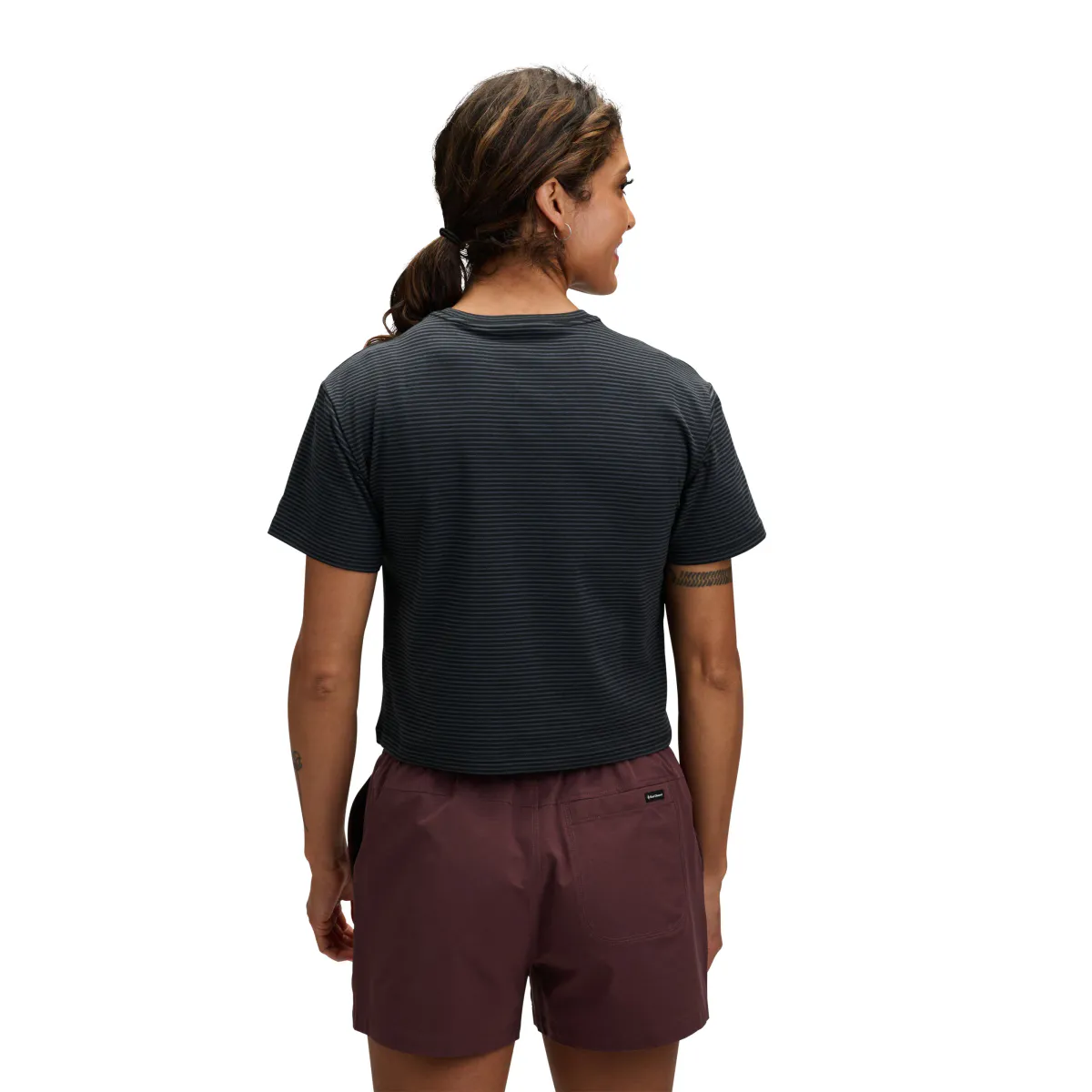 Black Diamond  BD Stripe Crop Tee W's black-carbon