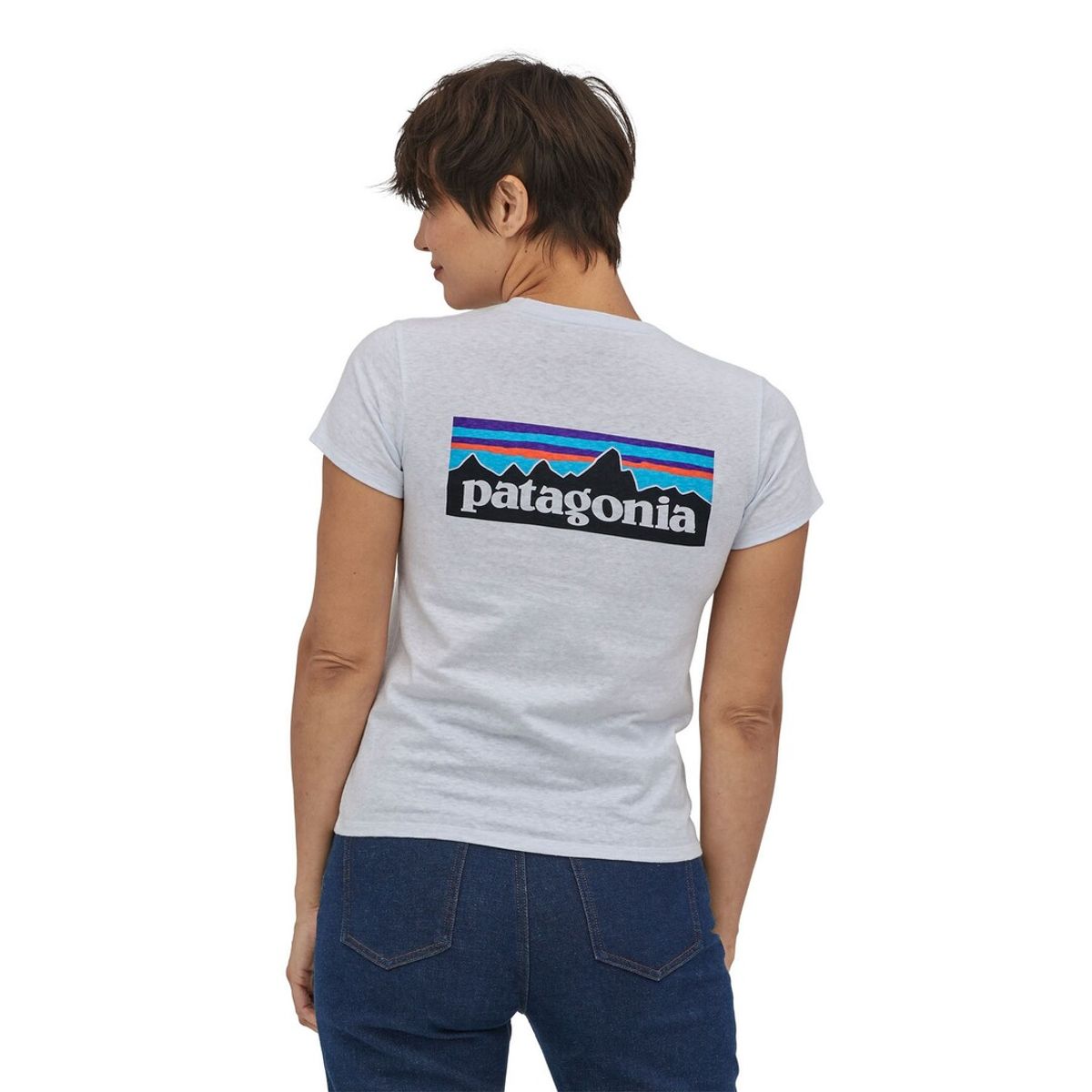 Patagonia P-6 Logo Responsibili-Tee W's white