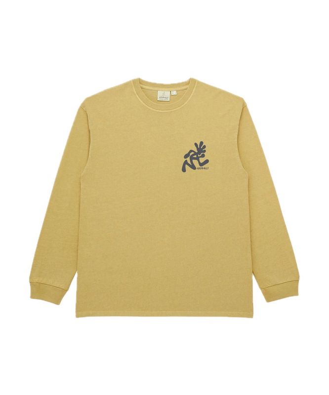 Gramicci Running Man L/S Tee Pigment Dyed sulphur pigment