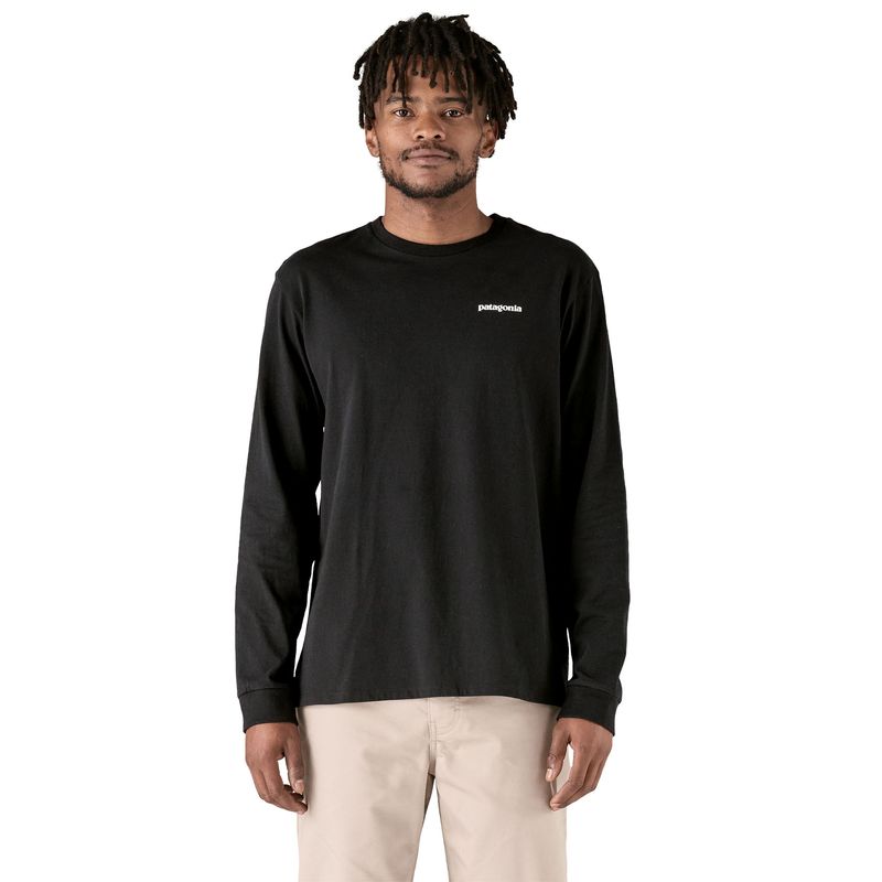 Patagonia L/S P-6 Logo Responsibili-Tee M's black