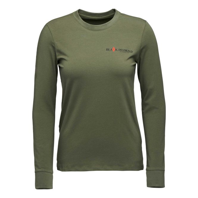 Hovedbilde Black Diamond W Heritage Wordmark LS Tee tundra