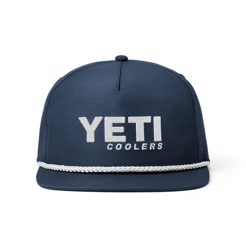 Yeti Coolers Flat Brim Rope Hat navy