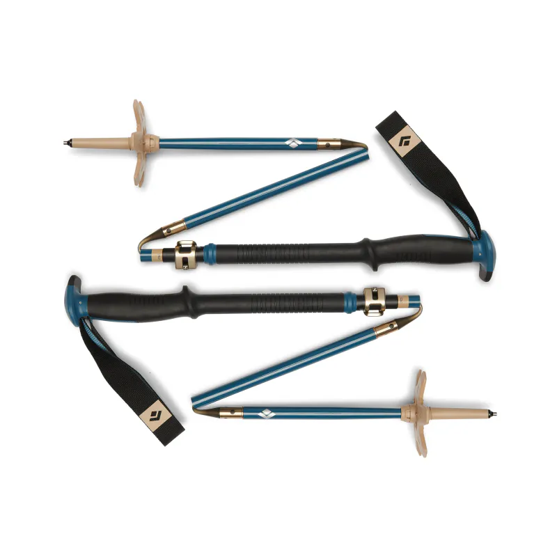 Black Diamond Traverse Compactor Ski Poles creek blue