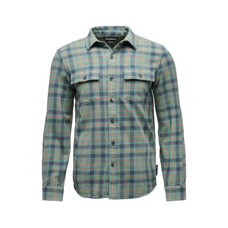 Black Diamond M Project Twill Long Sleeve Shirt laurel green-charcoal