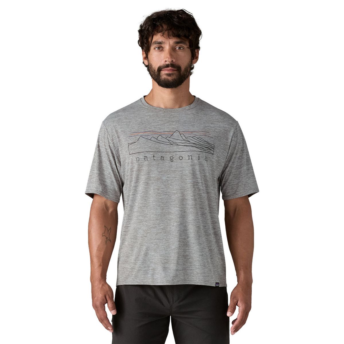 Patagonia M Cap Cool Daily Graphic Shirt stratapeaks: feather grey