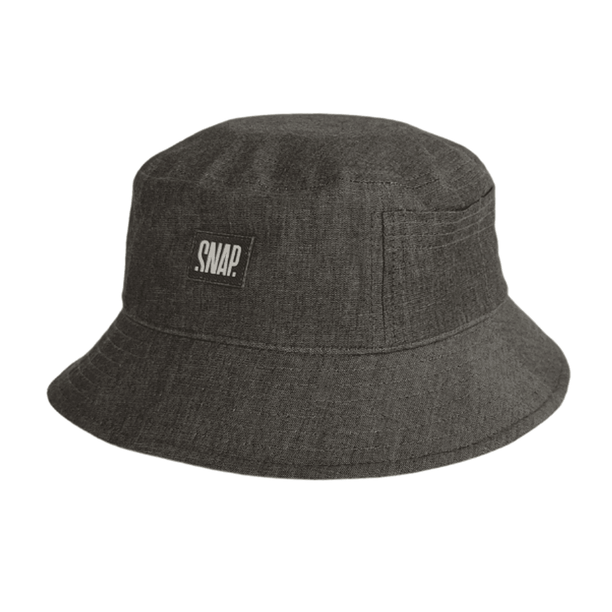Snap Bucket Hat black denim