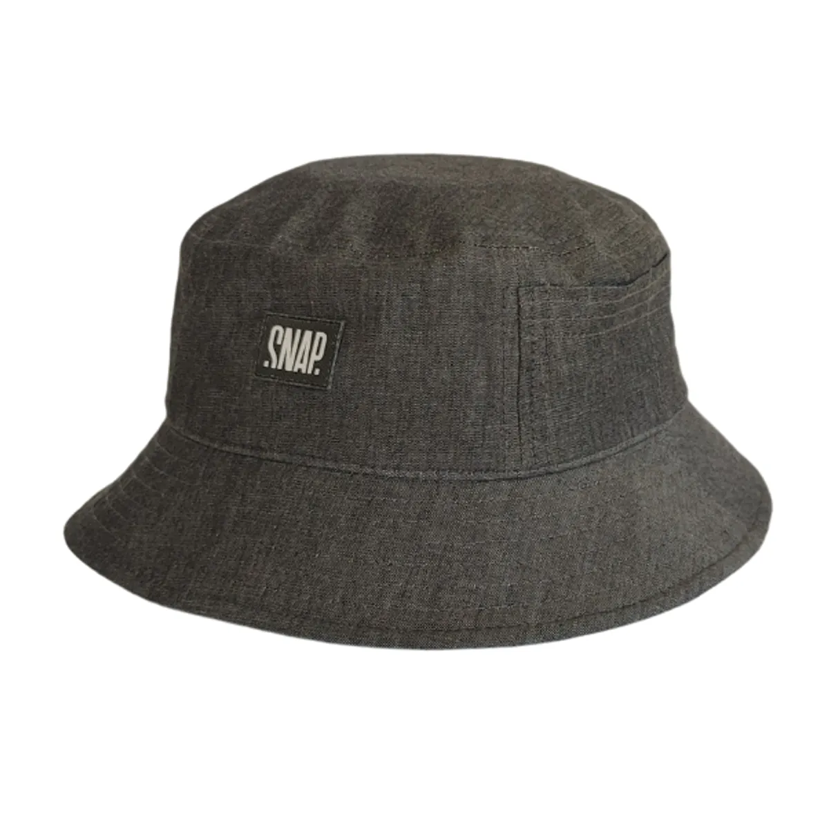 Snap Bucket Hat black denim