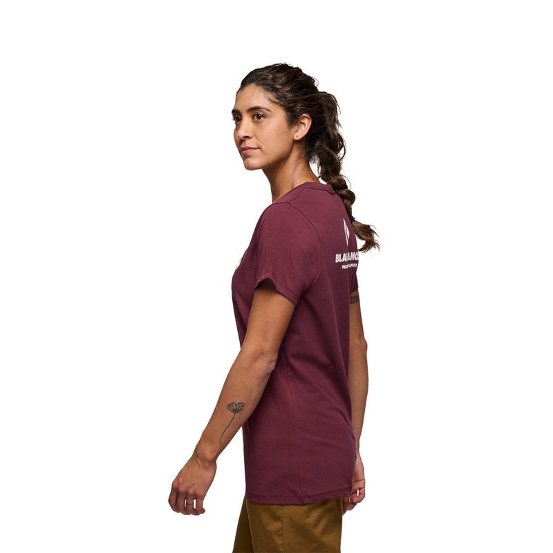 Black Diamond W Eqipment for Alpinist SS Tee burgundy