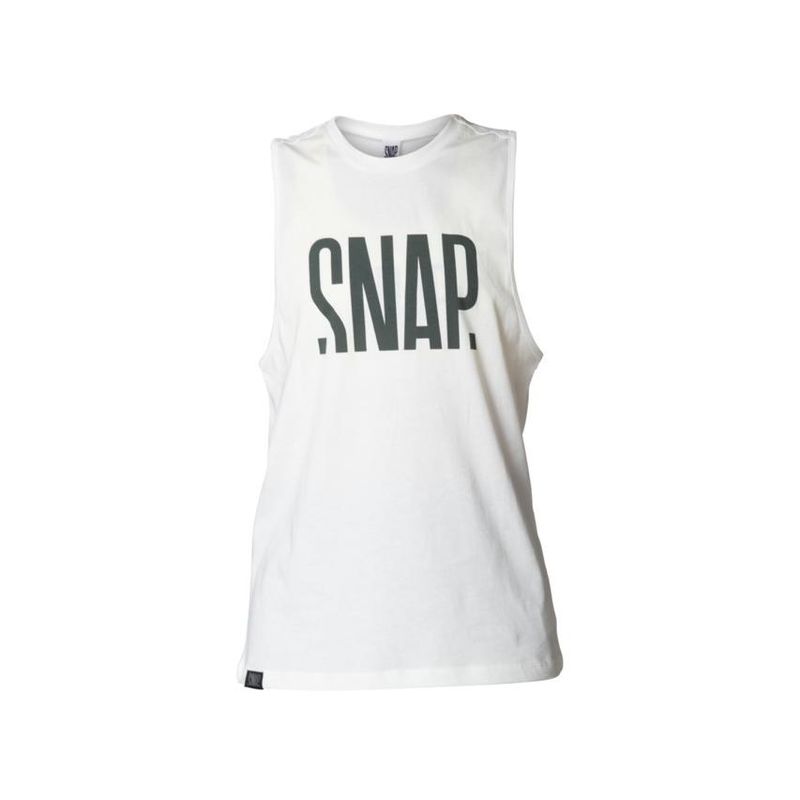 Snap Loose Tank Top Women's white