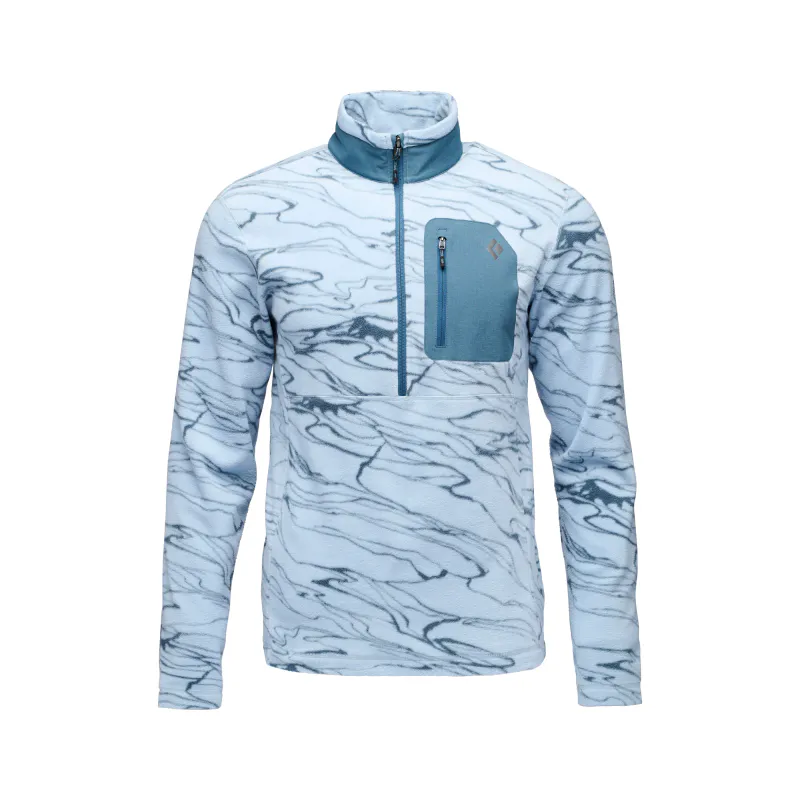 Black Diamond Rift Half-Zip Fleece Jacket M's relief-fog blue-midnight blue