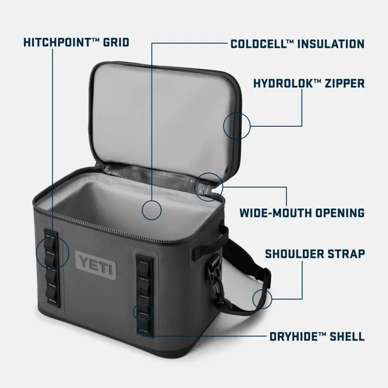 Yeti Hopper Flip 18 Cool Bag charcoal