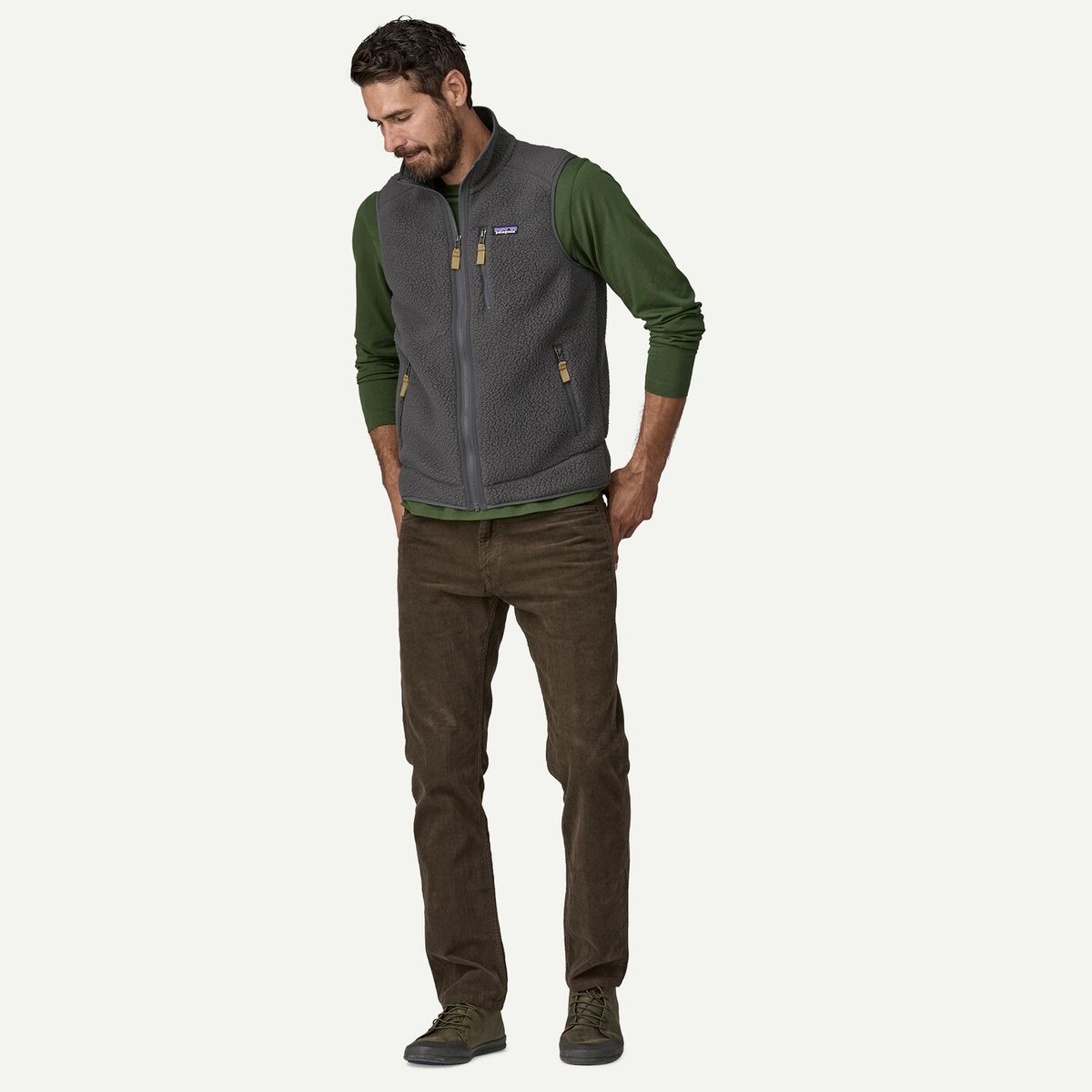 Patagonia M Retro Pile Vest pelican