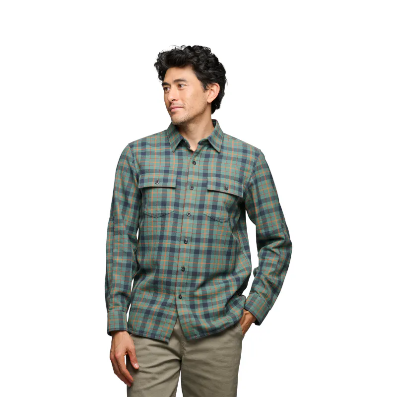 Black Diamond M Project Twill Long Sleeve Shirt laurel green-charcoal
