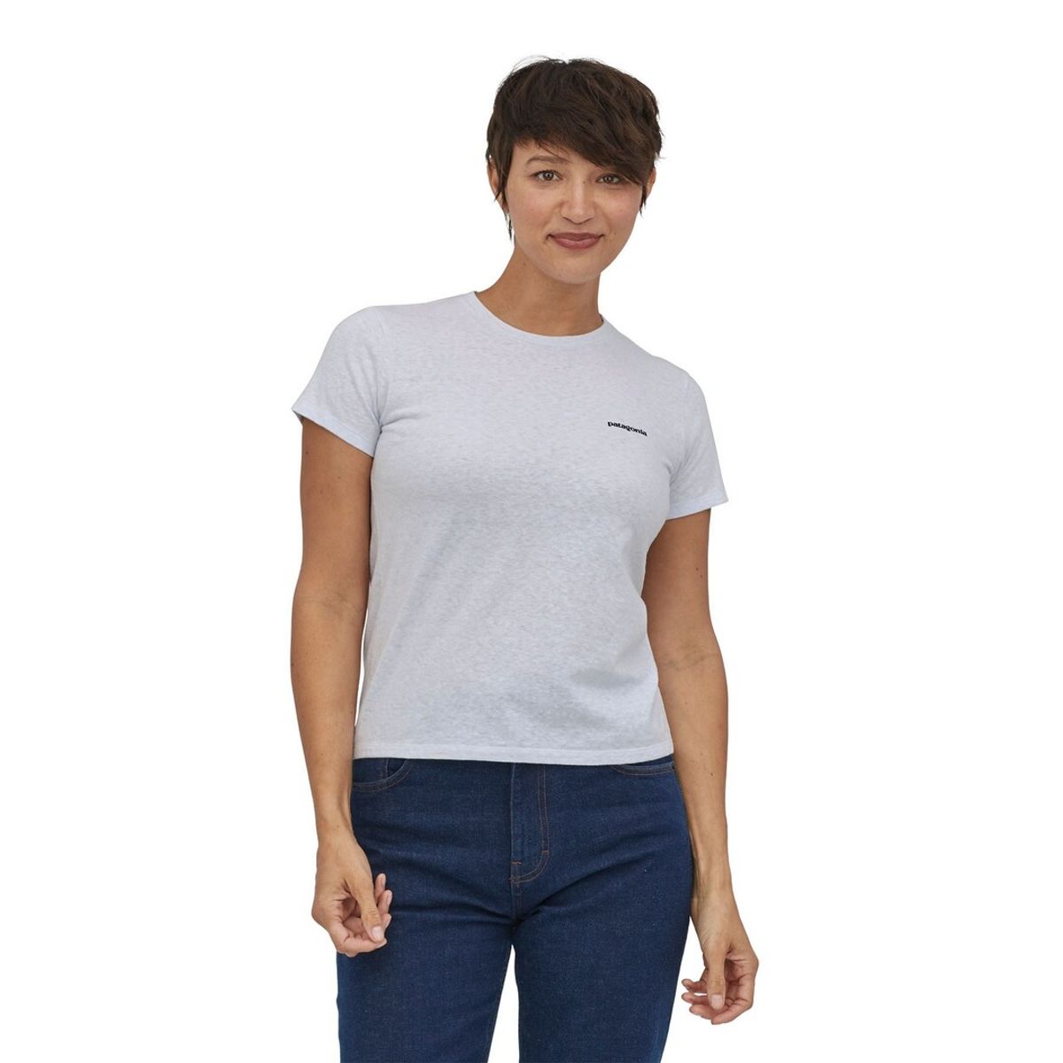 Patagonia P-6 Logo Responsibili-Tee W's white