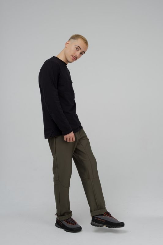 Snap M Wide Pants dark khaki