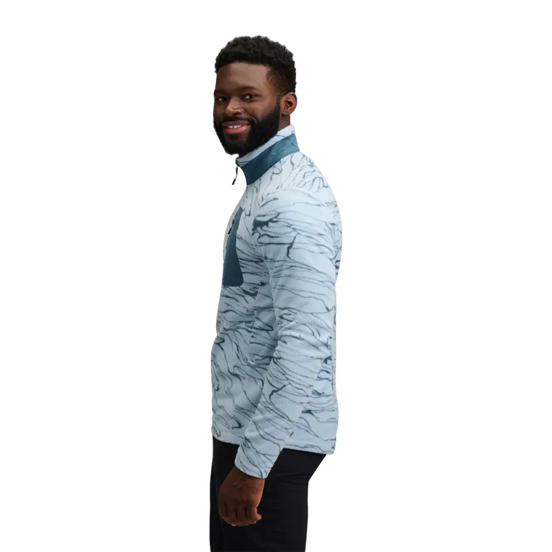 Black Diamond Rift Half-Zip Fleece Jacket M's relief-fog blue-midnight blue