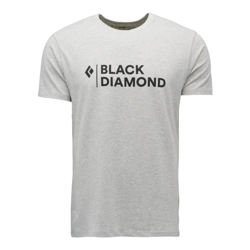 Black Diamond Stacked Logo Tee M's nickel heather 